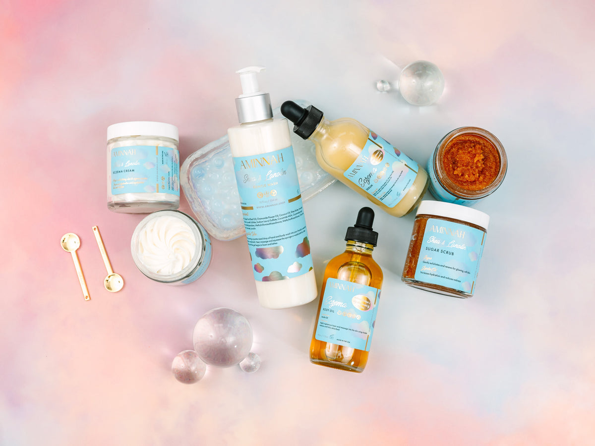 "Eczema" Body Collection | Cream| Serum| Sugar Scrub| Body Oil| Cleanser| Lotion