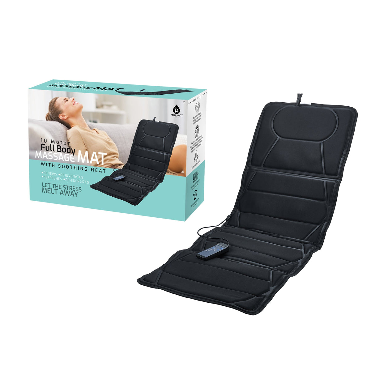 Full-Body Heated Massage Mat & Rechargeable Rolling Massager